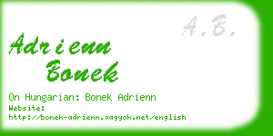 adrienn bonek business card